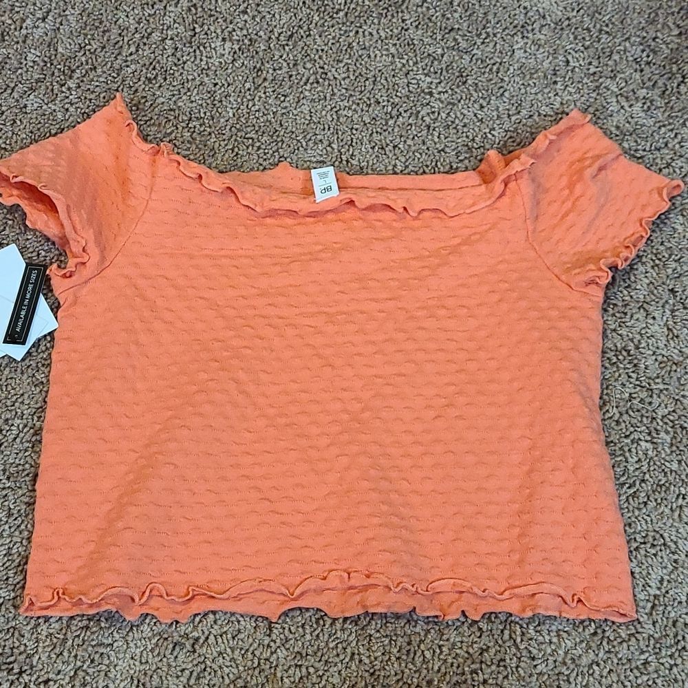 BP Blue Coral off shoulder crop top - Picture 4 of 4